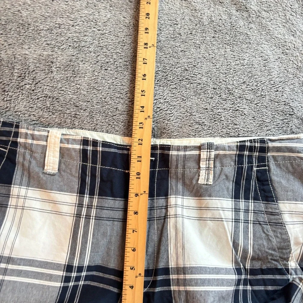 Aeropostale Men Plaid Flat Front Shorts Y2K Size 38 (fits like 40) Chino 19664